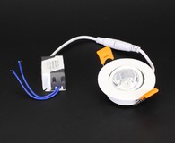 Светодиодный светильник точечный THD-1W B400 220V, 1W, white, белый корпус, C1