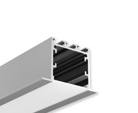 Алюминиевый профиль врезной CX-A017-R5 319 2500x50/35x35мм с рассеивателем, C1